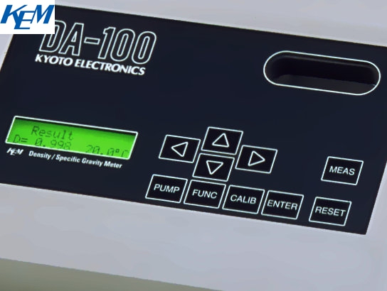 京都電子KEM DA-100 恒溫型數(shù)字密度計：用于精密液體密度與濃度檢測